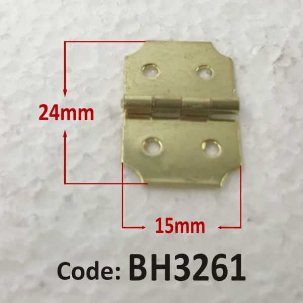 Brass Hinge 24 x 15mm