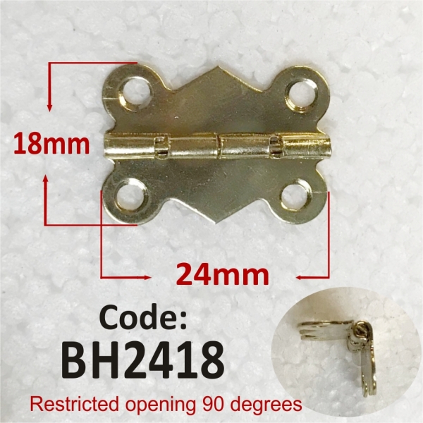 Brass Hinge 18 x 24mm